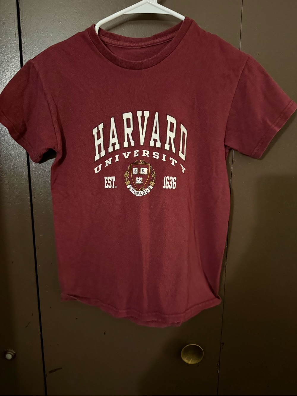 Harvard University Short Sleeve Tee - Maroon